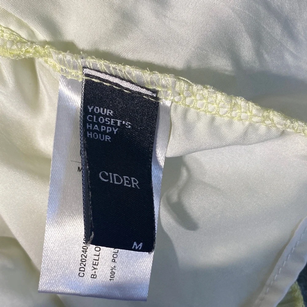 Light Yellow Ruffle Tank with Adjustable Straps - Picture 2 of 2